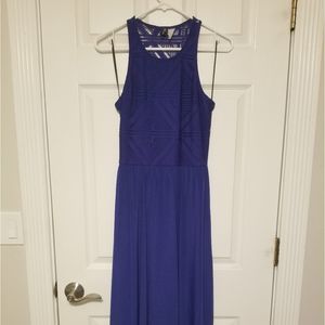 Royal blue H&M asymmetrical maxi dress sz8